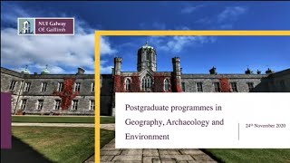 Postgraduate Programmes in Geography, Environment and Archaeology