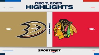 NHL Highlights | Ducks vs. Blackhawks - December 7, 2023