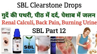 SBL Part 12. Sbl Clearstone Drops. @SBLGlobalhomoeopathic @themahafuzurhomeopathy