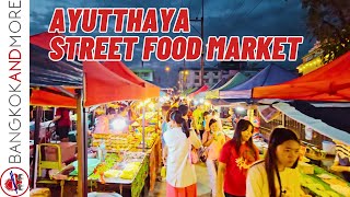 Amazing Sunday STREET FOOD Market - Ayutthaya THAILAND