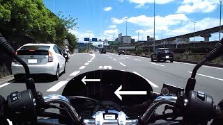 PCX・プリウス∴3ナンバーが 白バイさんに捕まる瞬間！