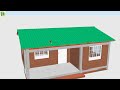 small tin roof house design 25 by 20 ft house plan and design for village tin set home plan