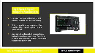 Video Highlights RIGOL's New DHO800/900 Series Ultra-Portable High Resolution Oscilloscopes