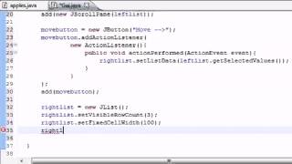 Java Programming Tutorial 73 Moving List Items Program YouTube
