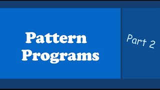 Pattern Programs Java Program Explained | Part 2 | ICSE Class 10
