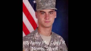 Tribute To Our Fallen Soldiers - US Army Pfc. Cody R. Norris, 20, of Houston, TX.