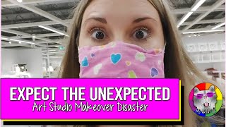 Expect the Unexpected: Art Studio Makeover Disaster, Ms Artastic VLOG