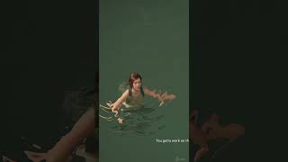 Ellie Pushes Joel Into Water To Get Revenge - Most Iconic Moment - The Last Of Us Part 2 PS5 #shorts