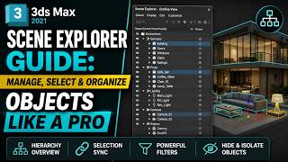 029 3ds Max Scene Explorer Guide: Manage, Select & Organize Objects Like a Pro