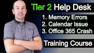 Tier 2 Help Desk Low Memory Warning Shared Calendar Errors Office 365 Crashing Applications