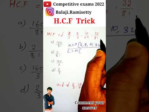 HCF And LCM Aptitude Tricks | HCF By Division Method | HCF Maths ...