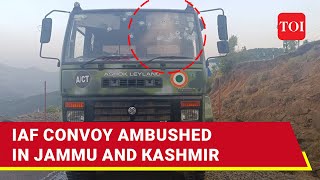 J&K: Terrorists Rain Bullets On IAF Convoy In Poonch; 5 Injured, Attackers Flee | Kashmir Attack
