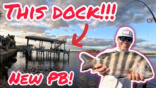 Persistence Pays Off!  New PB?! Land-Based Fishing During Nor’easter.  Dock Fishing, Surf Fishing