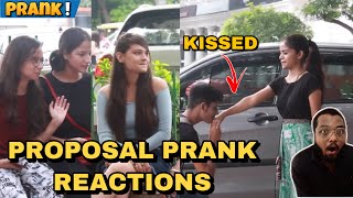 PROPOSE ചെയ്ത ഉടനെ കയ്യിൽ കേറി ഉമ്മ വെച്ചു😘😂 | PROPOSAL PRANK REACTIONS 🤜