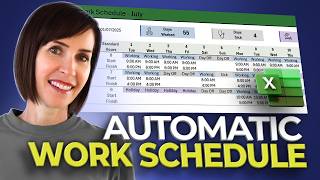 Create A Self Updating Work Schedule In Excel Free Template