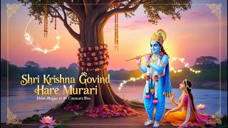 Shri Krishna Govind Hare Murari Divine Krishna Bhajan 4K Cinematic Bliss   #radhakrishna #krishna