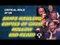 Sam's hauling copies of Grim Hollow 