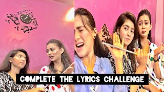 Complete the lyrics challenge | finish the lyrics challenge |Bollywood songs challenge| hand caning