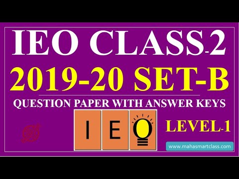 IEO CLASS-2 SET-B 2019-2020 | International English Olympiad SOLVED ...