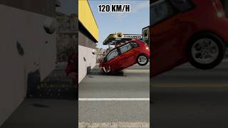 Volkswagen Polo GT Crash Test - BeamNG.drive #shorts