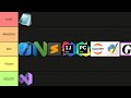 Coding Editor/IDE Tier List