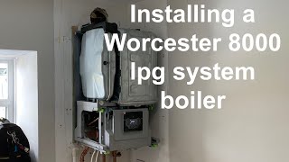 INSTALLING A WORCESTER LPG SYSTEM BOILER, introduction for gas trainees to LPG and steel pipe work