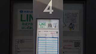 大分駅前バス停・4番乗り場