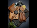 Leather based EDC setup - premium vegetable tanned leather goods 👍💯