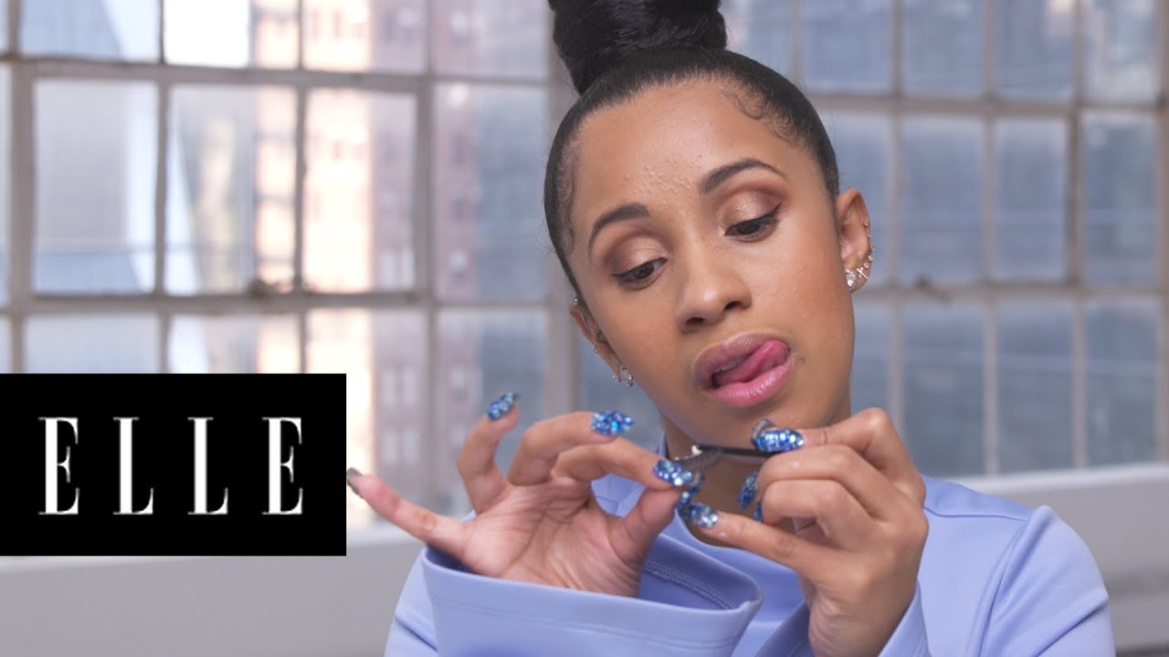 Watch Cardi B's 90 Second Makeup Routine | ELLE - YouTube