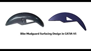 Bike Mudguard Surfacing Design in CATIA V5