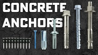 Selecting The Right Concrete Anchor | Tapcon, UltraCon , Sleeve, Wedge & Drop-In & More