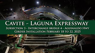 CALAX update as of February 2025 - Girder installation IB4 - Aguinaldo Highway