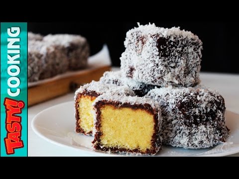 LAMINGTONS Recipe ♥ Super Easy And Delicious Australian Dessert ♥ Tasty Cooking LAMINGTONS Recipe ♥ Super Easy And Delicious Australian Dessert ♥ Tasty Cooking