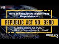 RA 9280 - IRR of the Customs Brokers Act of 2004 | Section 8 and 9