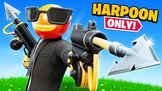 The HARPOON *ONLY* CHALLENGE in Fortnite! (CRAZY)