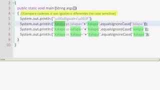 Java - String - equalsIgnoreCase