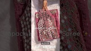 Most Viral Real Mirror Saree | Pure Handwork Saree | 6 Colour Avalible | COD Available All Ke India