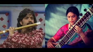 Vidushi Anupama Bhagwat (sitar) \u0026 Pandit V. K. Raman (flute) - Raga Lathangi