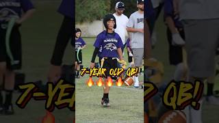 7yr OLD QB 🔥🚨 #football #viral #shorts  #ravens #nfl #flagfootball #trending #prestingreen #fyp