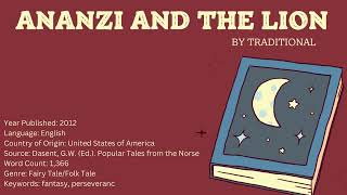 English story - ANANZI AND THE LION | English story listening