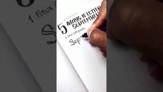 5 ways to letter September||Best Satisfying Calligraphy||#AmazingCalligraphy