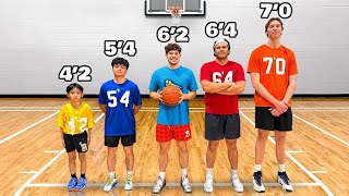 Heights 4ft to 7ft Compete In Basketball for $10,000