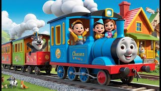 The Wheels on the Train | Fun Train Song for Kids | Nursery Rhymes \u0026 Kids Songs