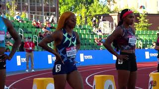 Sha’carri Richardson 10.84 100m heats 2021 T&F Olympic Trials