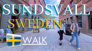 Sundsvall  / Sweden Virtual Walk Tour / 2023 may / 4K 60fps