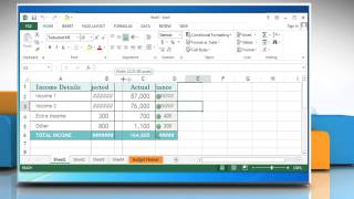 How to fix the formula error ##### in Microsoft® Excel 2013