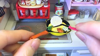 Re-Ment Miniature cooking,Omeu Rice/미니어처 요리,오므라이스 ミニチュア 料理,オムライス