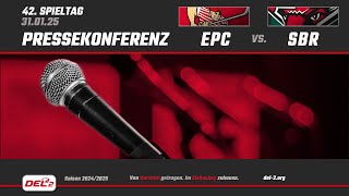 DEL2 Pressekonferenz Spieltag 42: Eispiraten Crimmitschau vs. Starbulls Rosenheim