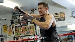 A SNEAK PEAK OF GENNADY GOLOVKIN'S STRENGTH & CONDITIONING WORKOUT FOR CANELO REMATCH!