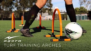 AGORA Turf Training Arches | Soccer Passing Gates | Improve Dribbling, Passing \u0026 More